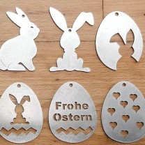Ostern - Oster-Aufhänger aus Edelstahl