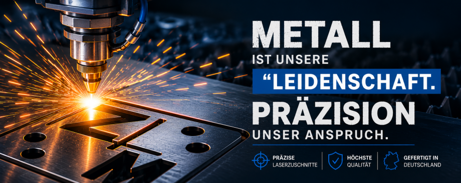 Metall ist unsere Leidenschaft. Präzision unser Anspruch. Präzise Laserzuschnitte, höchste Qualität, Fertigung in Deutschland