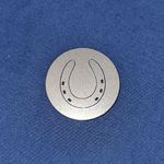 Einkaufswagenchip Pferd, Hufheisen aus V2A