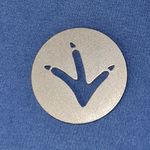 Einkaufswagenchip Vogel, Huhn, Hühnerkralle aus 2mm Edelstahl V2A