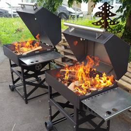 Z+M Grill mit Feuer