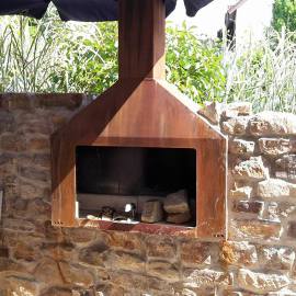 Garten-Grill-Ofen-Corten