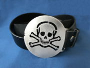 Gürtelschnalle, Gürtelschließe, Gürtelkoppeln Totenkopf
